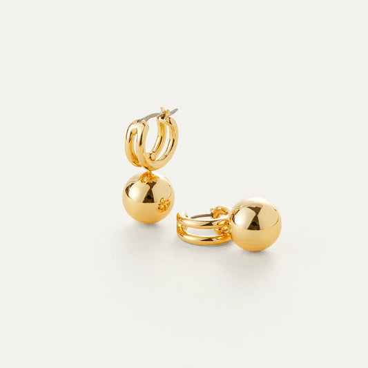 Gold Plated Lyra Hoops