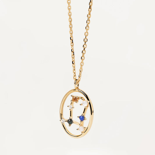 Gemini Oval Gemstone Pendant