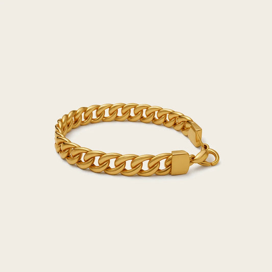 Men 22K Gold Link Bracelet