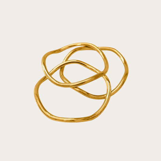 Wavy Pala Trio Bangles