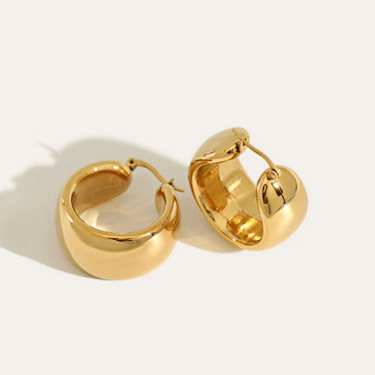 Madison Chunky Gold Hoops