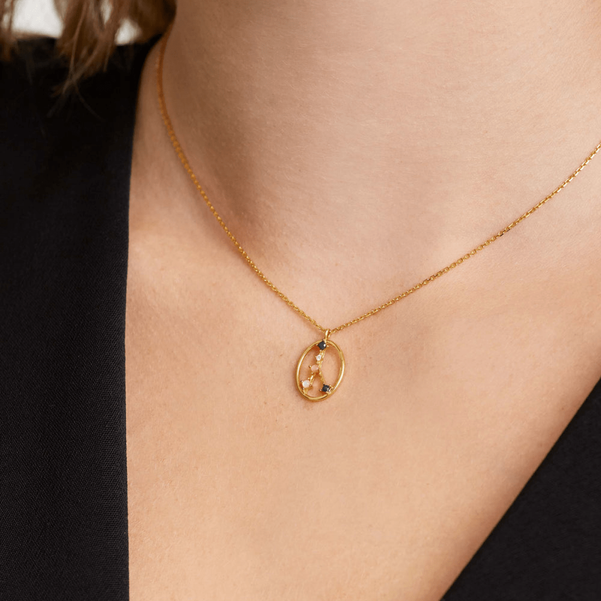 Multi-gem Cancer Pendant