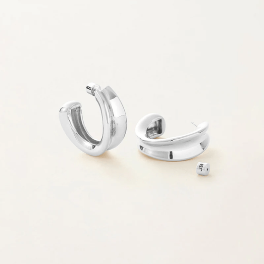 Bold Silver Doune Hoops
