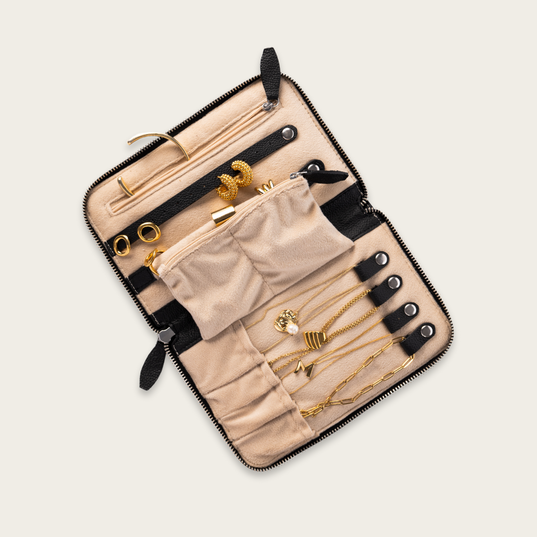 Black Travel Jewelry Case