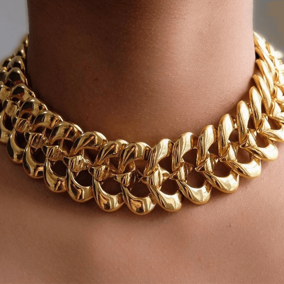 22K Gold Interlink Choker