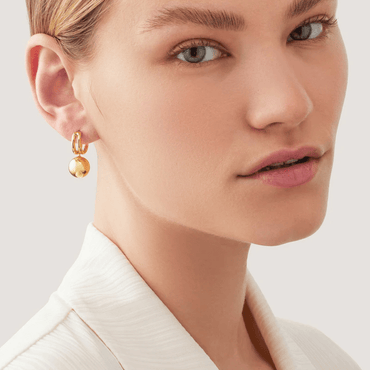 Gold Plated Lyra Hoops