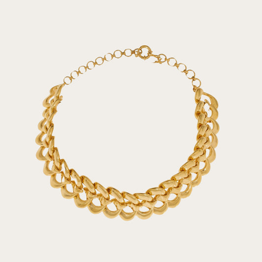 22K Gold Interlink Choker