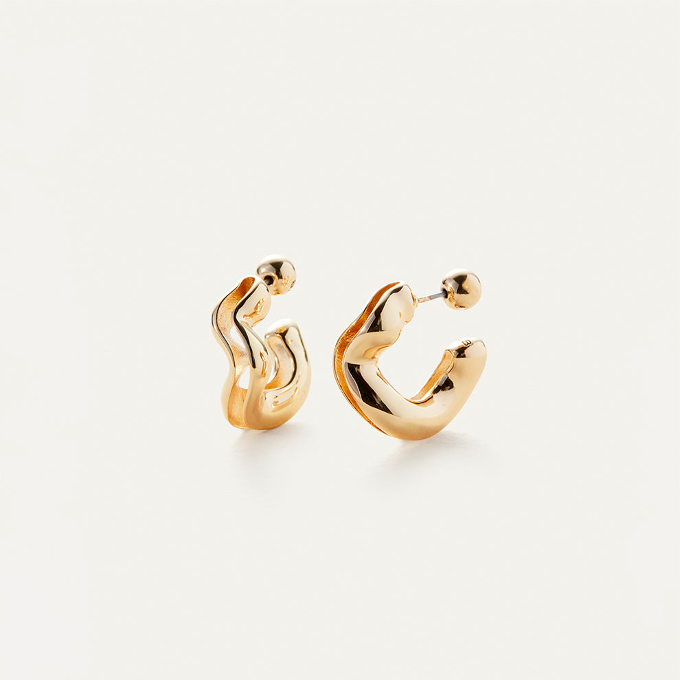 14K Gold Ola Circular Earrings