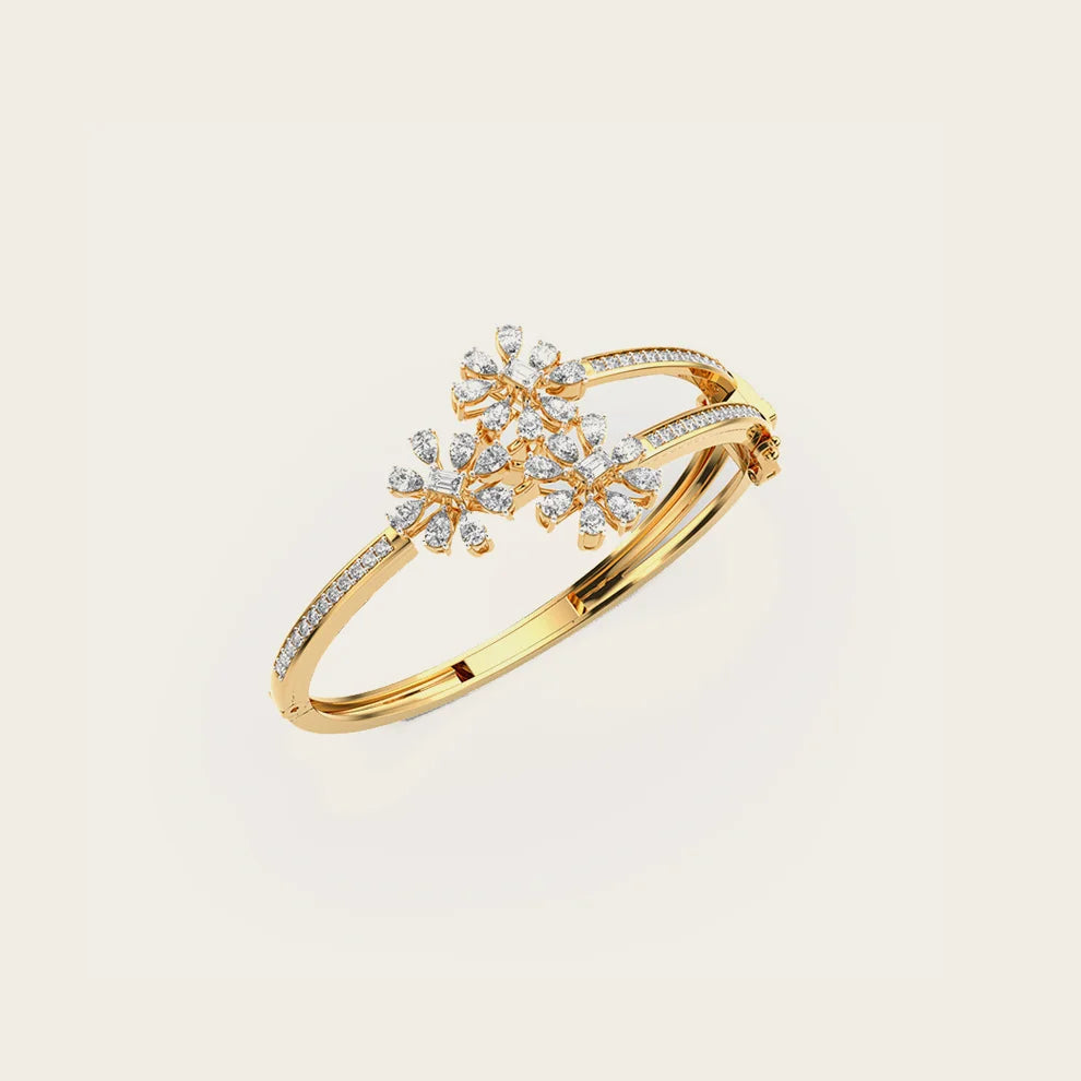 Triple Blossom Diamond Bracelet
