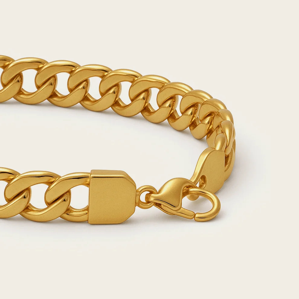 Men 22K Gold Link Bracelet