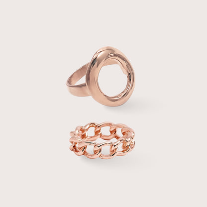 Cora Ring and Chain Link Set