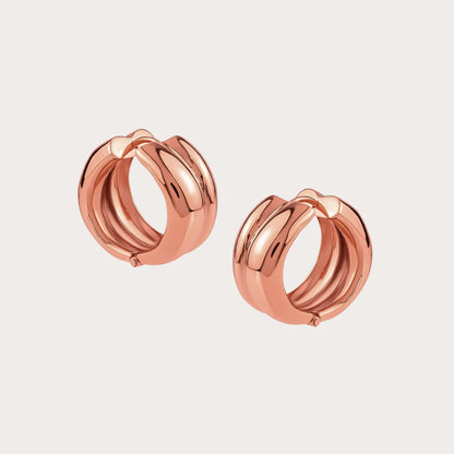 22K Gold Chubby Hoops