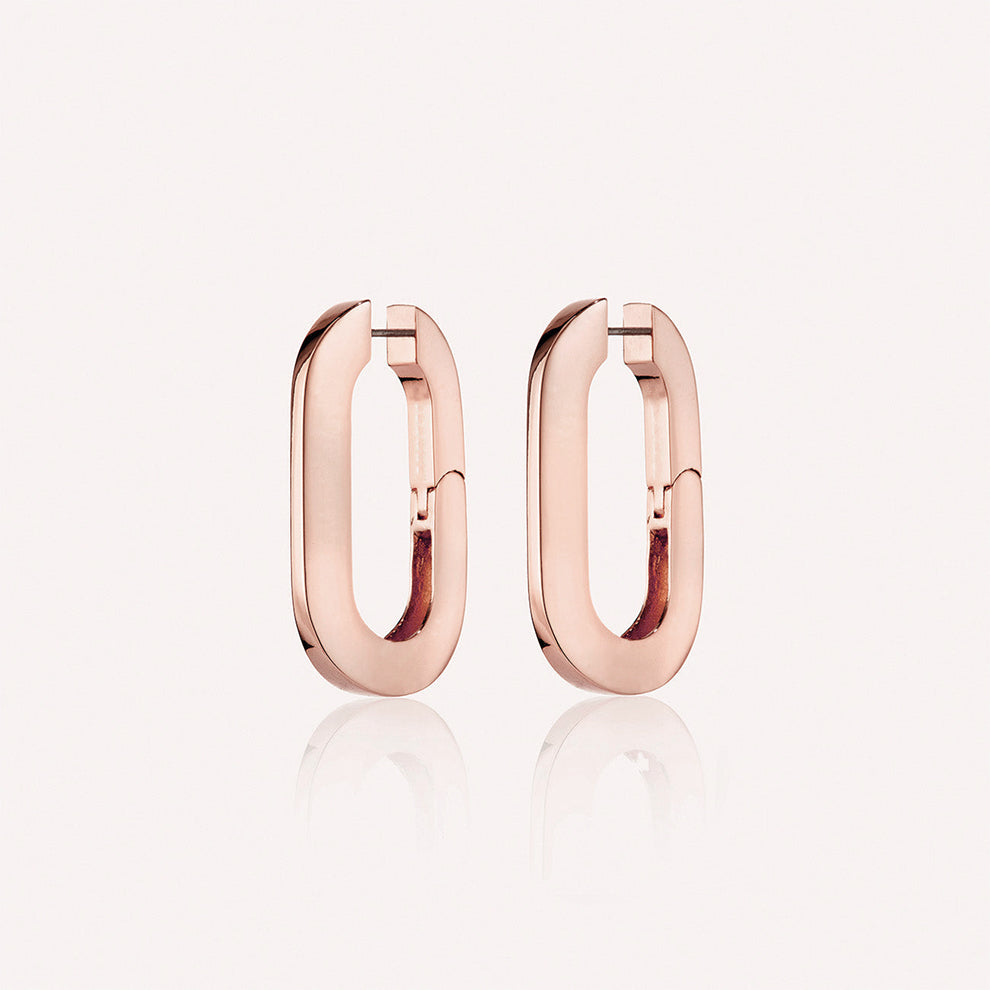 Gold Plated Oversized U Earrings