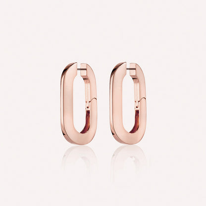 Gold Plated Oversized U Earrings