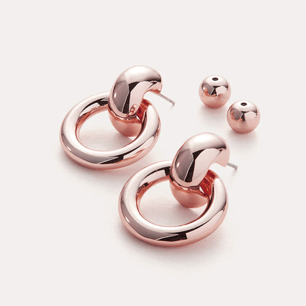 Gold Plated Puffy Faye Hoops
