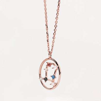 Gemini Oval Gemstone Pendant