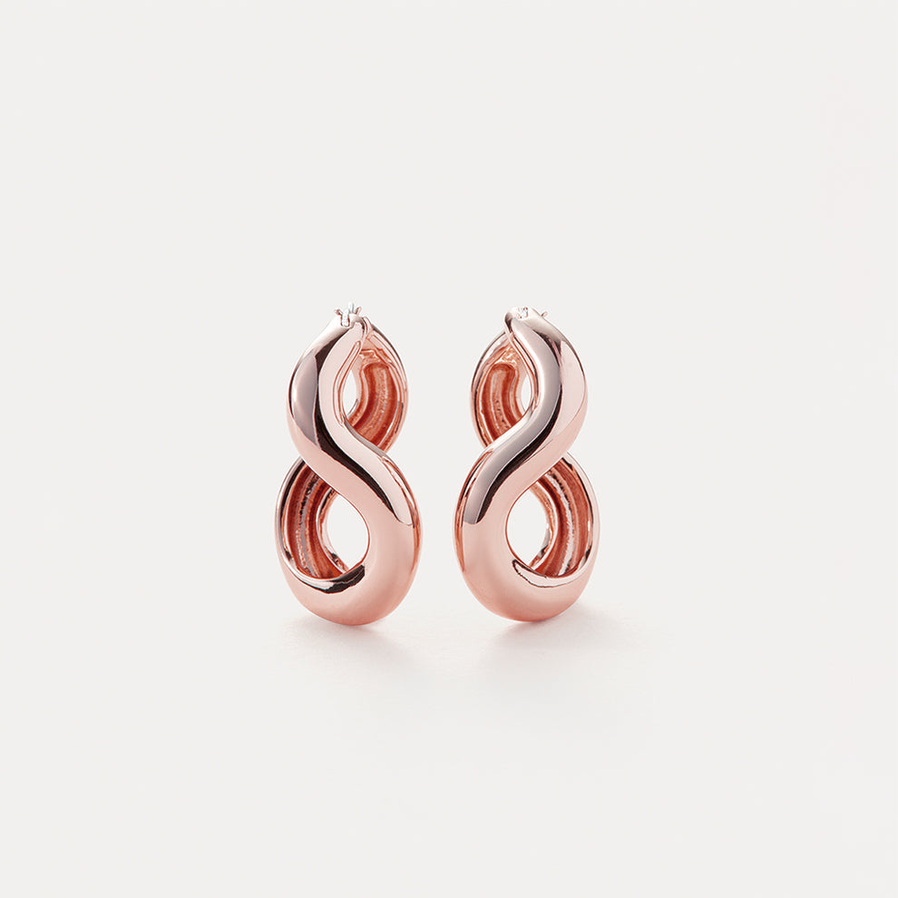 14k Gold Sculpted Swirl Earrings