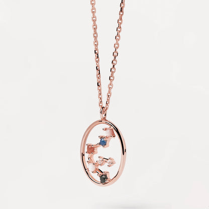 Aquarius Oval Gemstone Pendant