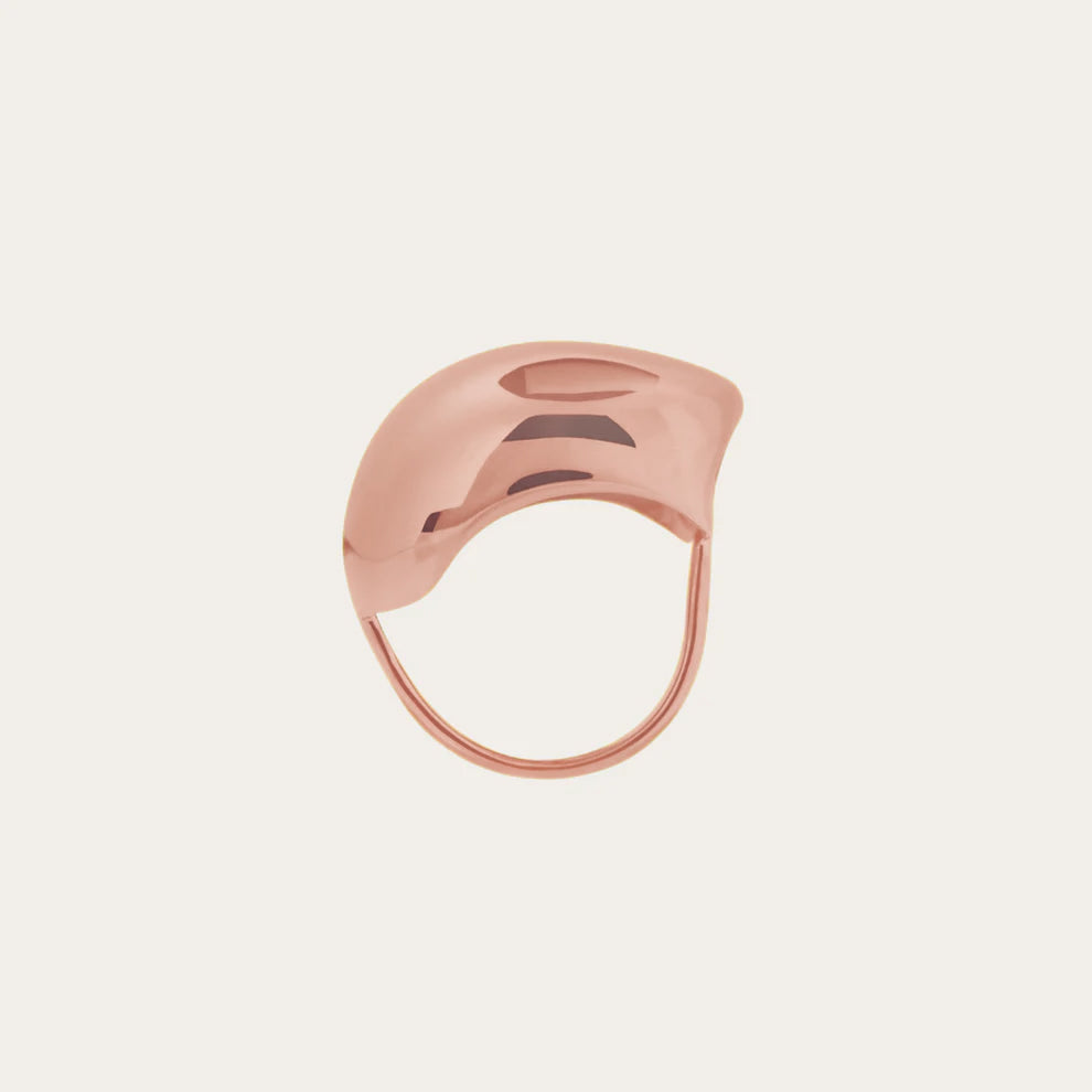 Golden Pebble Statement Ring