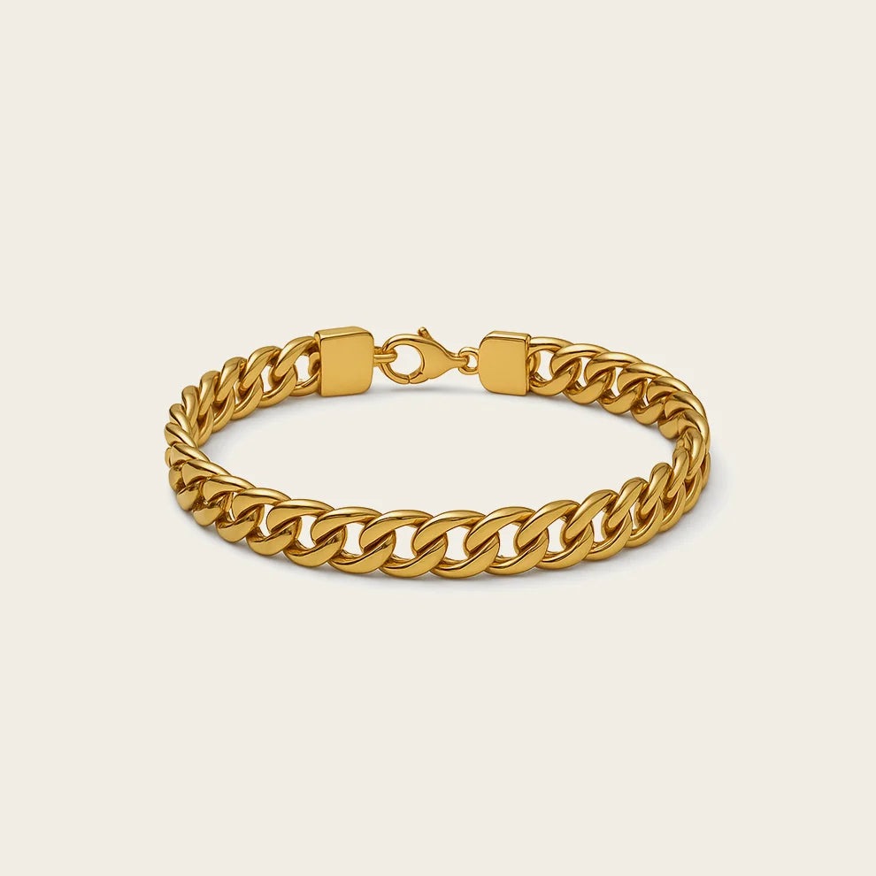 Men 22K Gold Link Bracelet