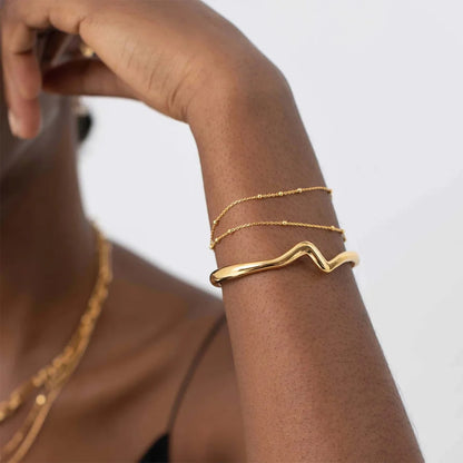 Wave Cuff Bracelet