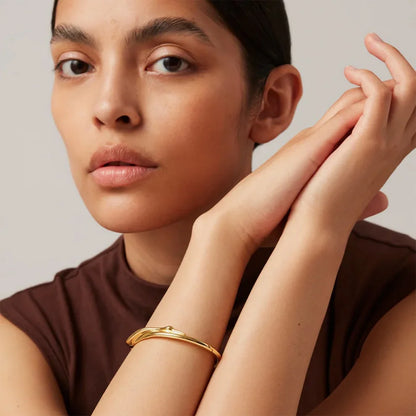 Curved Wrap Cuff Bracelet