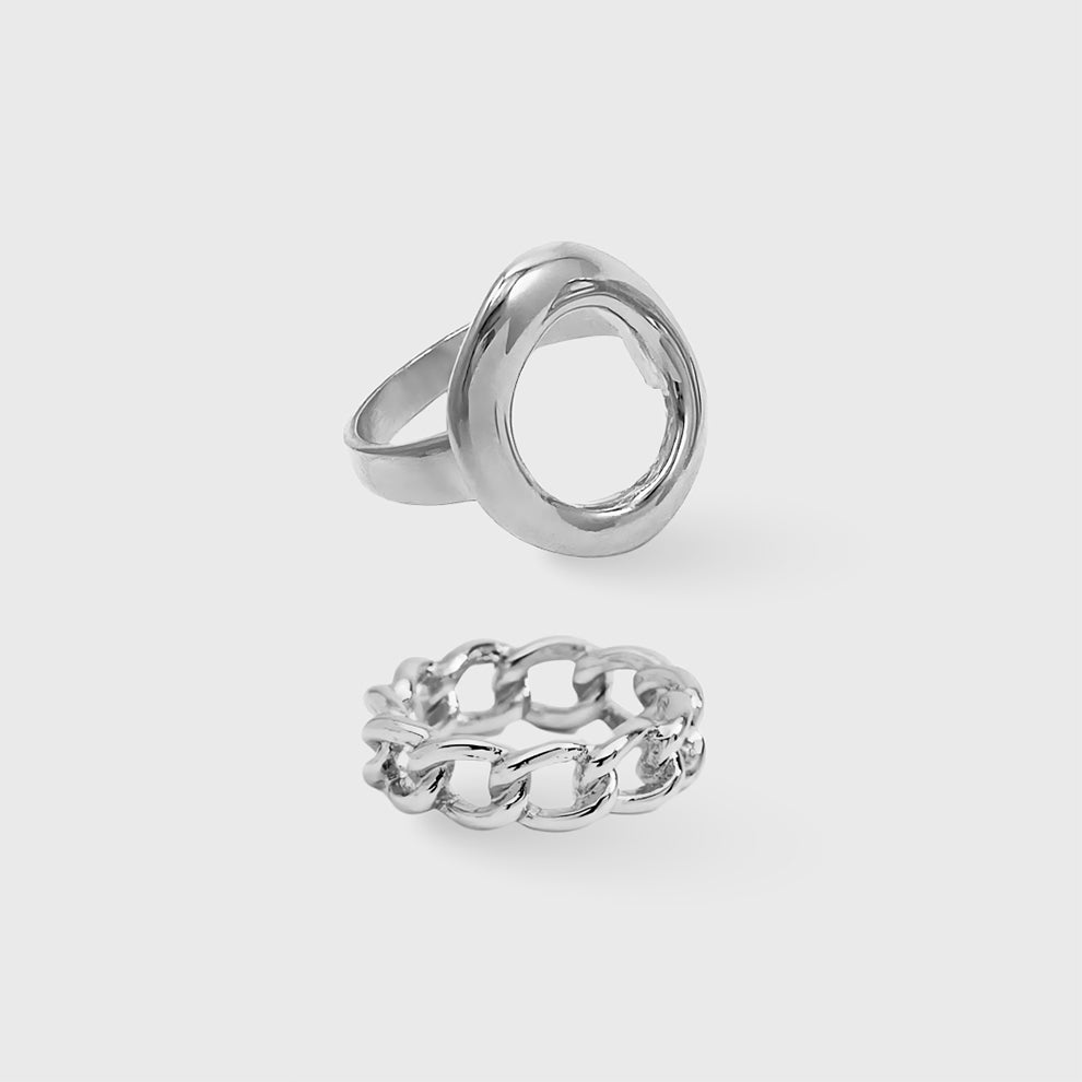 Cora Ring and Chain Link Set