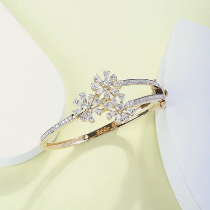 Triple Blossom Diamond Bracelet