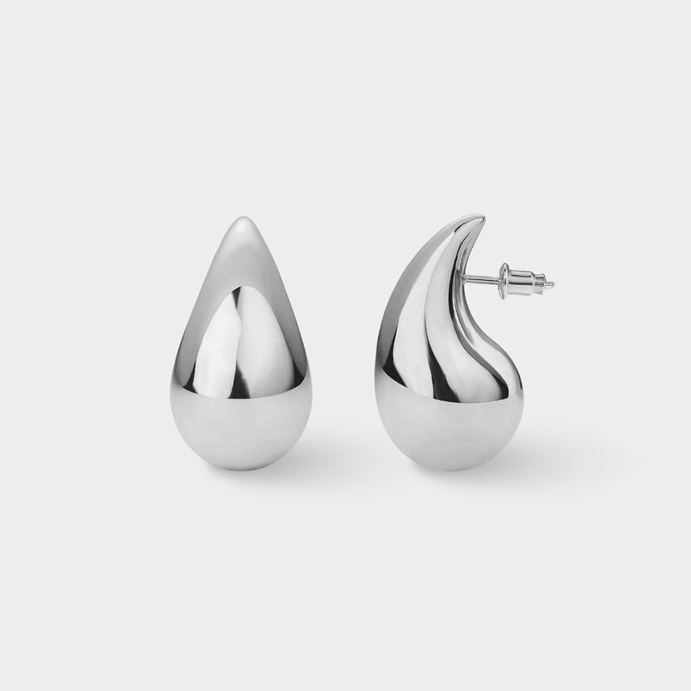 Chunky Gold Teardrop Earrings