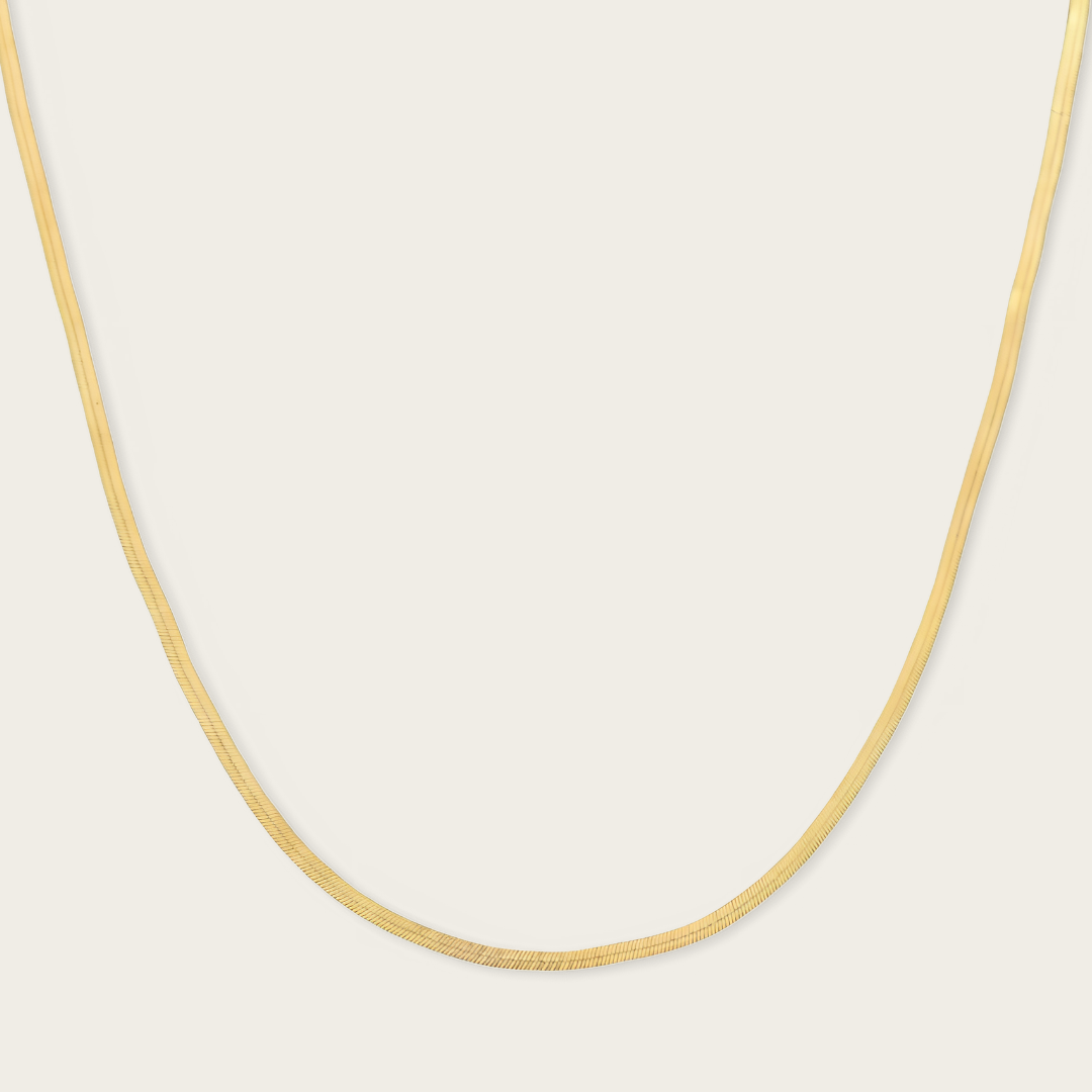 Herringbone Chain Sunray Pendant