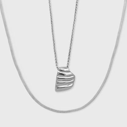 Herringbone Chain Sunray Pendant