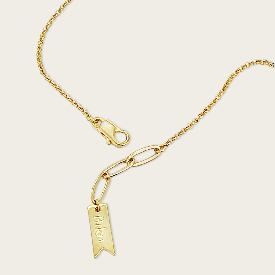 Herringbone Chain Sunray Pendant