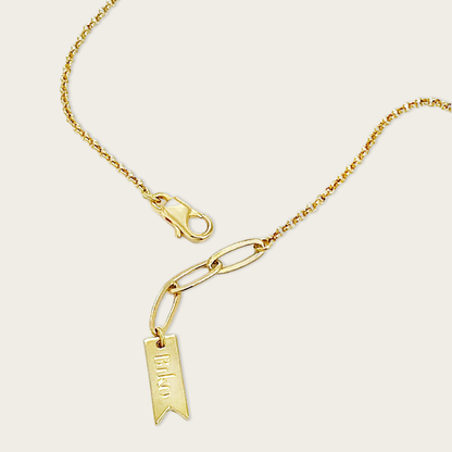 Herringbone Chain Sunray Pendant