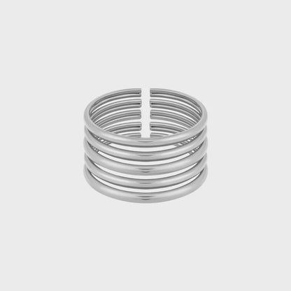 Bold Stacked Gold Bangles