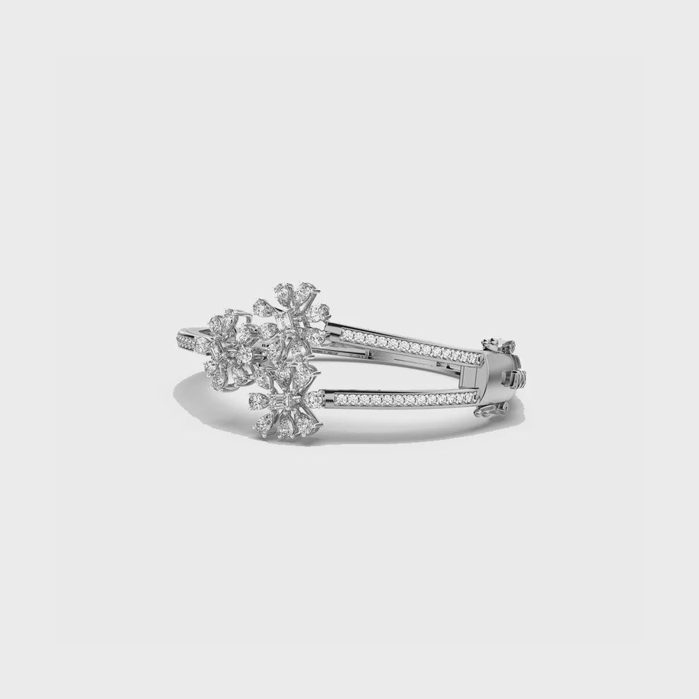 Triple Blossom Diamond Bracelet