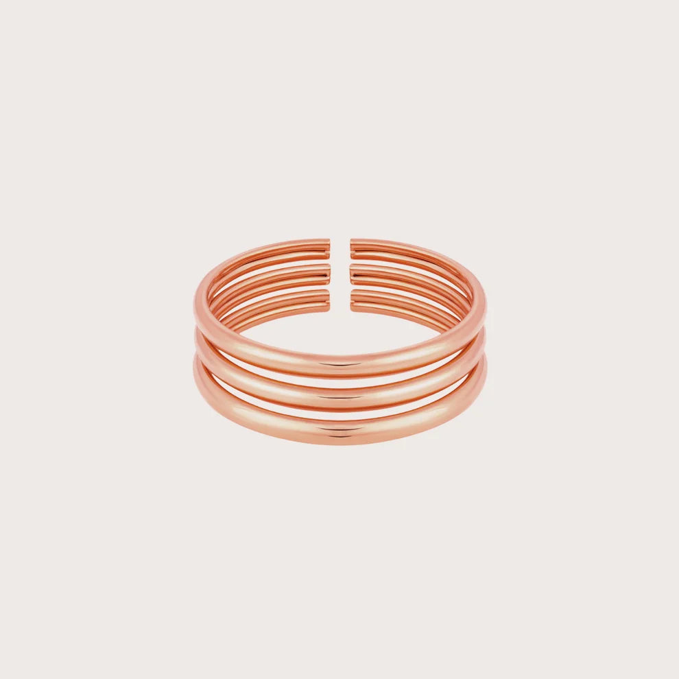 Bold Stacked Gold Bangles