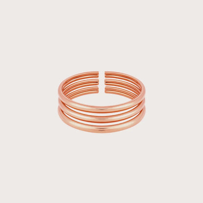 Bold Stacked Gold Bangles