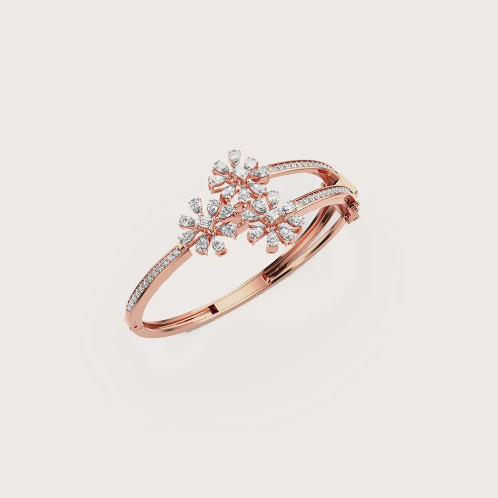 Triple Blossom Diamond Bracelet