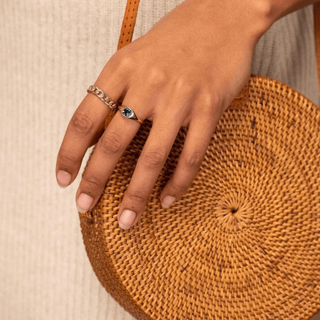 Cora Ring and Chain Link Set
