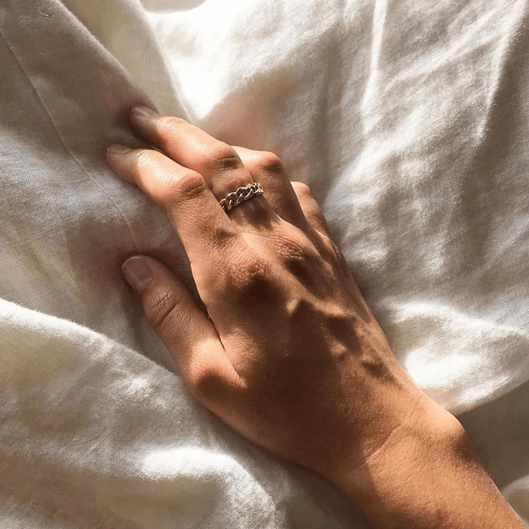 Cora Ring and Chain Link Set