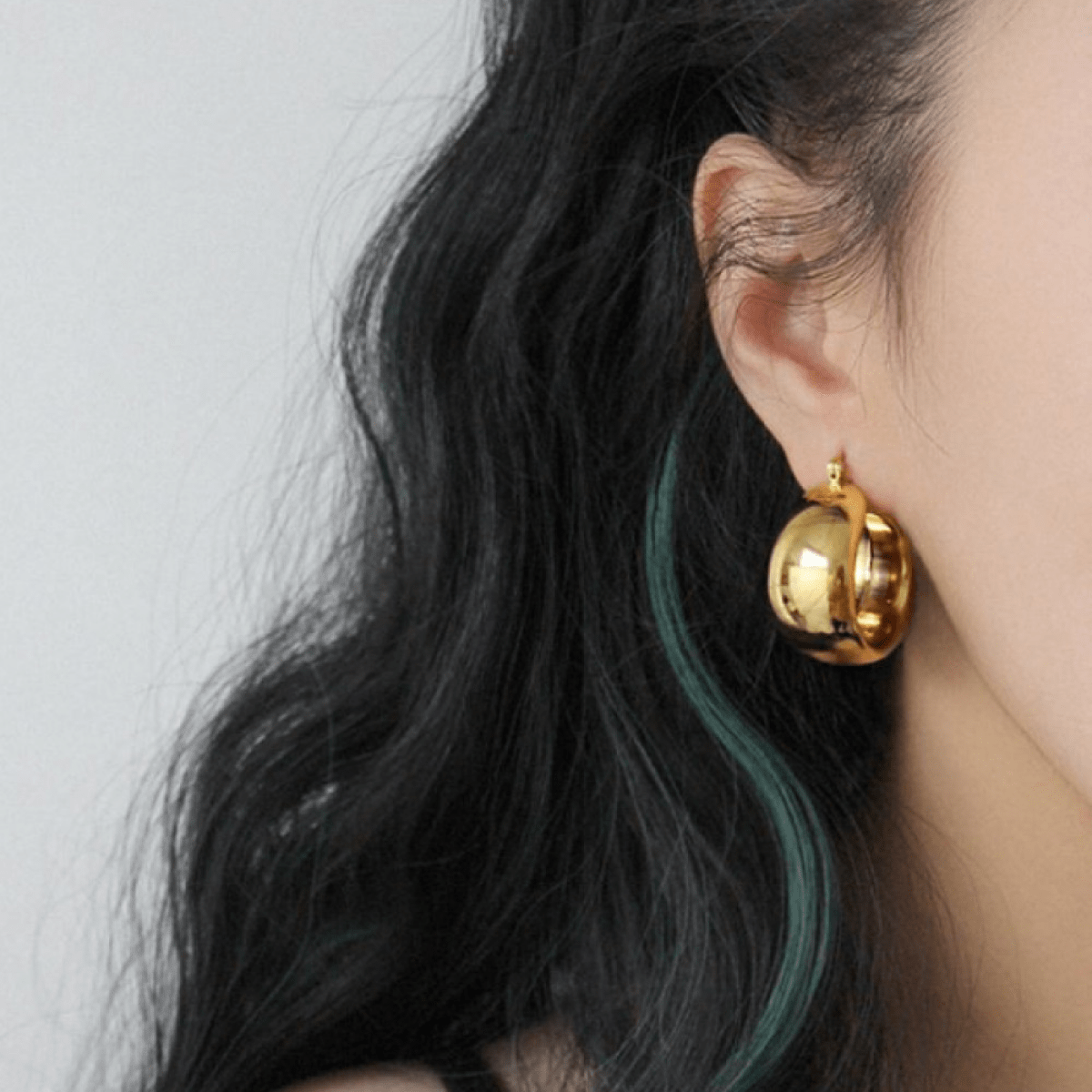 Madison Chunky Gold Hoops