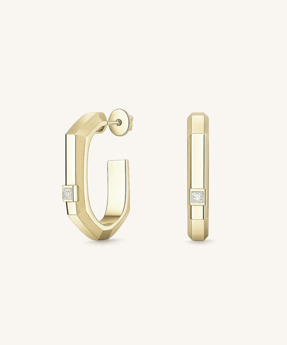 Geometric Diamond Hoops