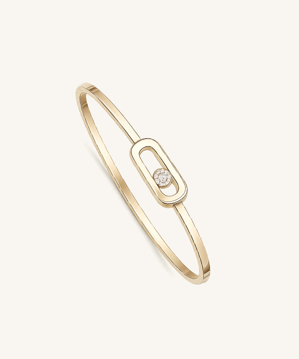 Oval Diamond Link Bracelet