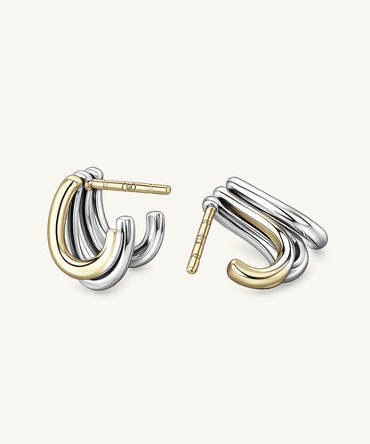 Modern Hoop Earrings
