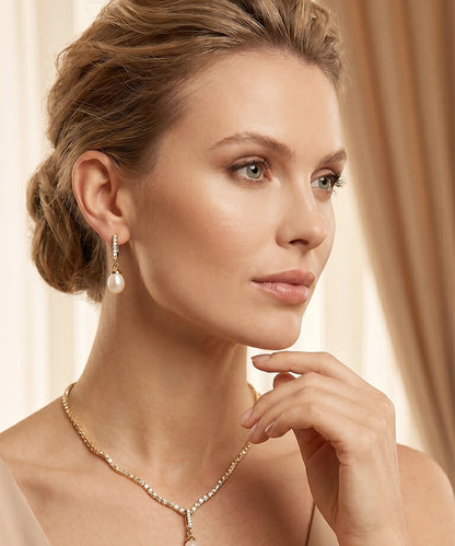 Elegant Pearl Drop Earrings