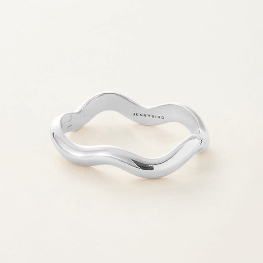 Silver Ola Rhodium Bangle
