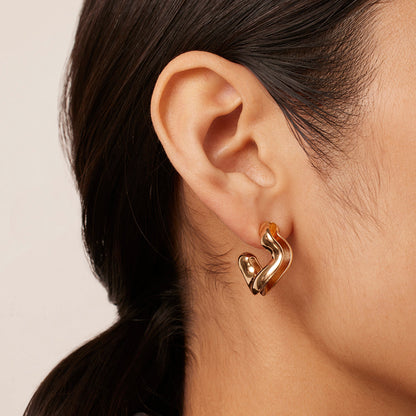14K Gold Ola Circular Earrings