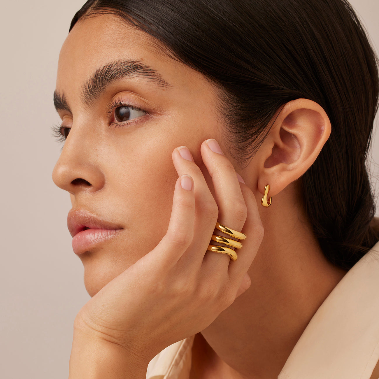 14K Gold Stackable Ring
