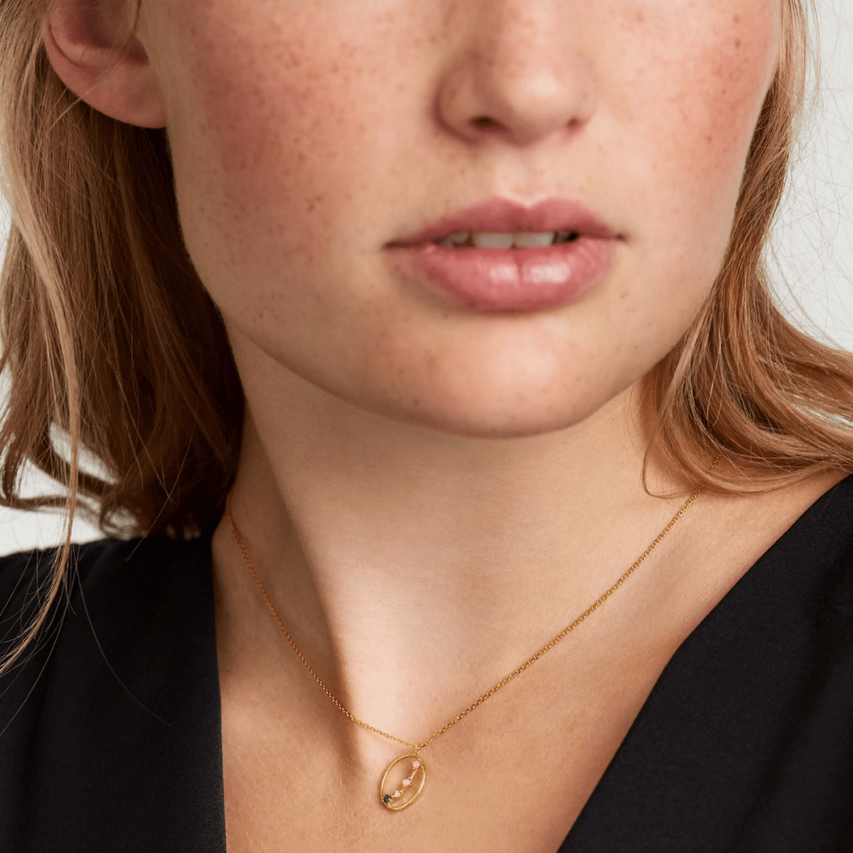 Aries Oval Multi-gem Pendant