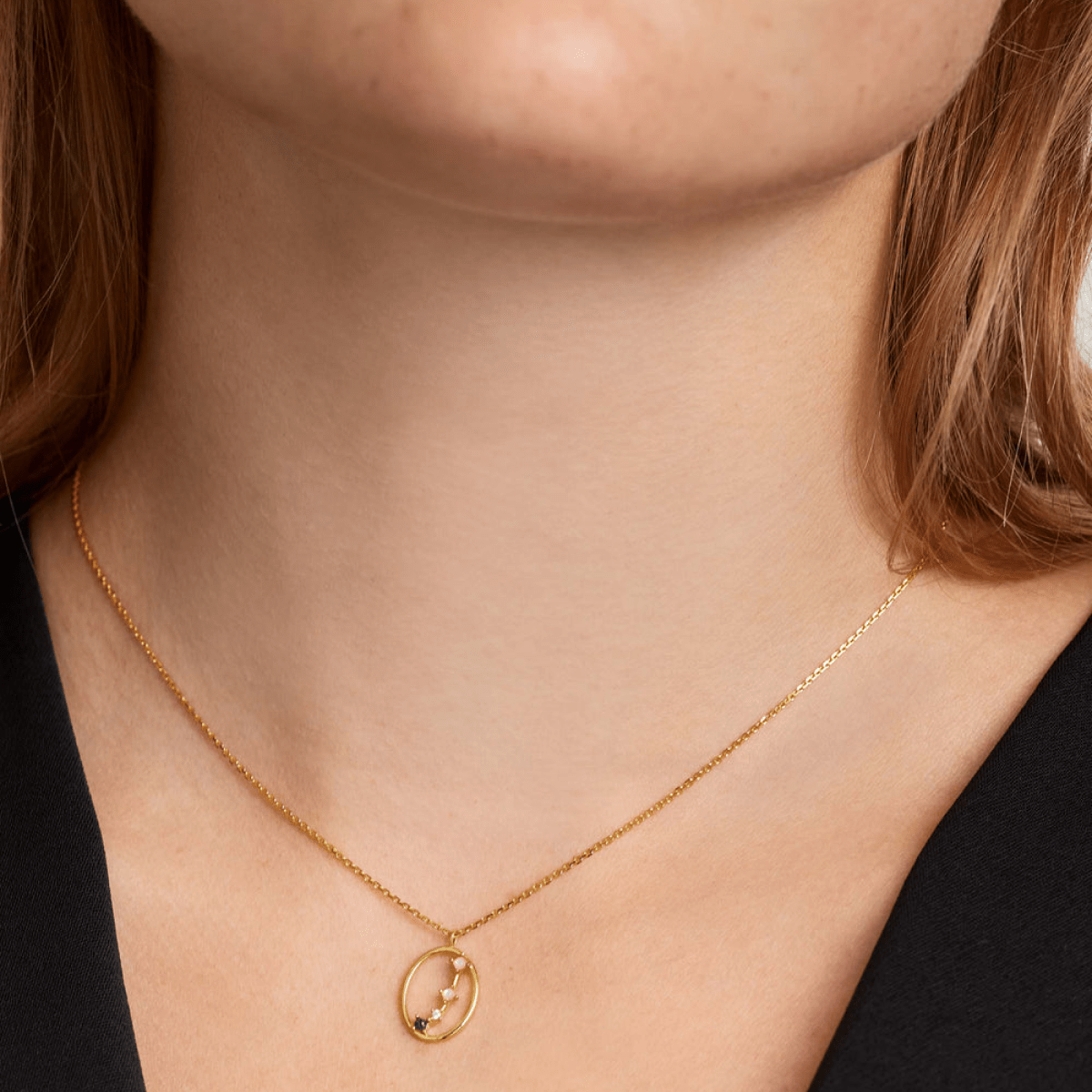 Aries Oval Multi-gem Pendant